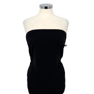 Halogen Strapless Ruched Mini Dress Black Size 2X NWOT